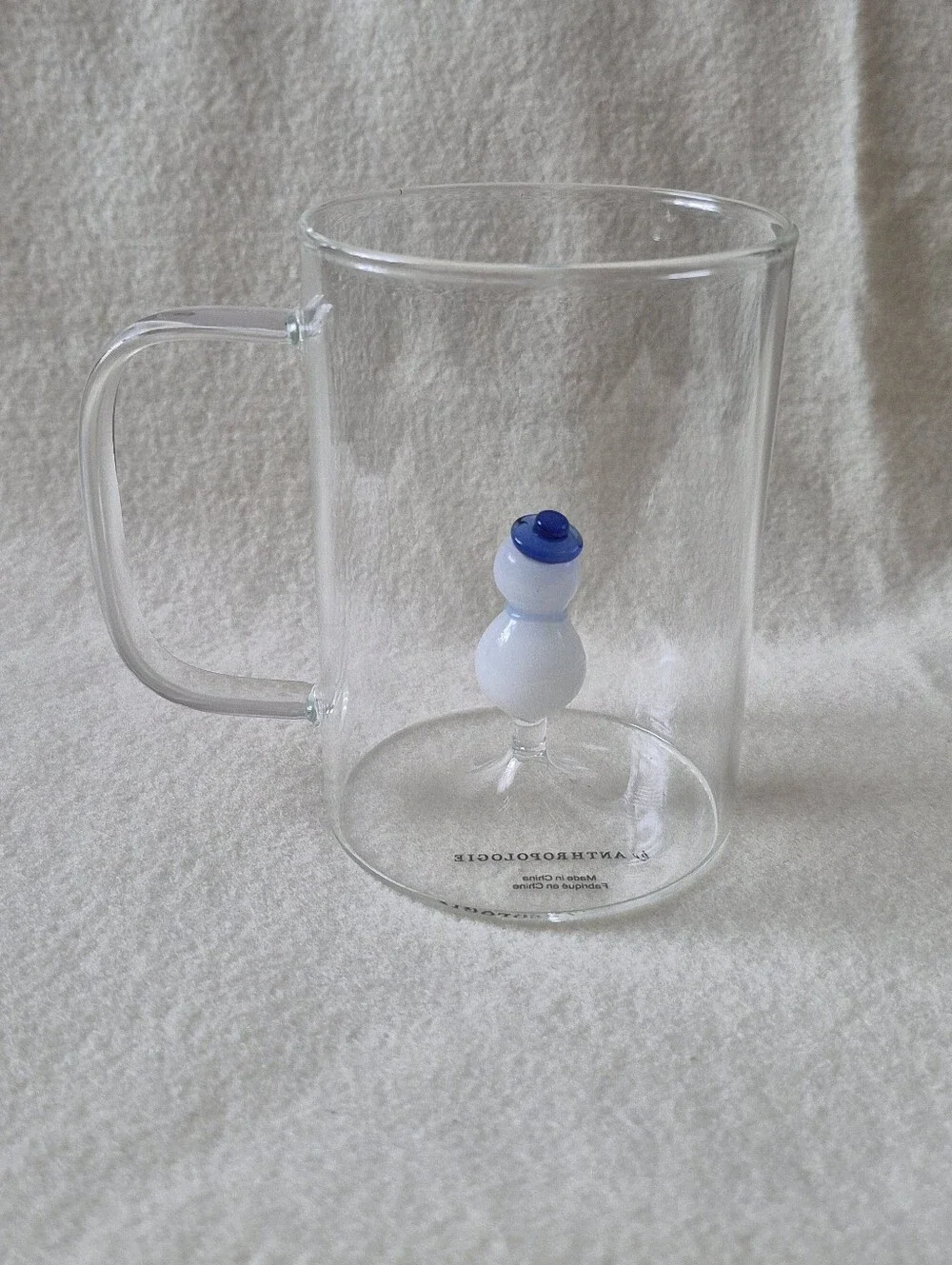 Anthropologie Ralphie The Snowman holiday mug